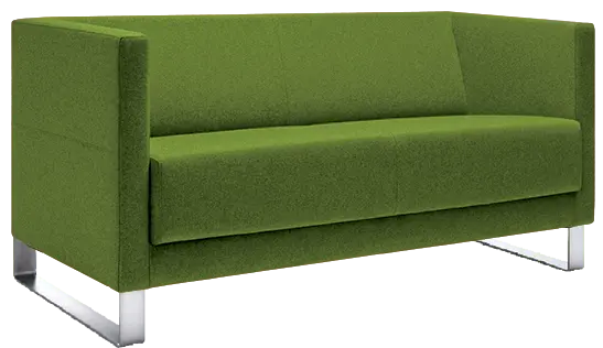 VELA - 3V, křeslo, koženka SL 23 - koženka hráškově zelená